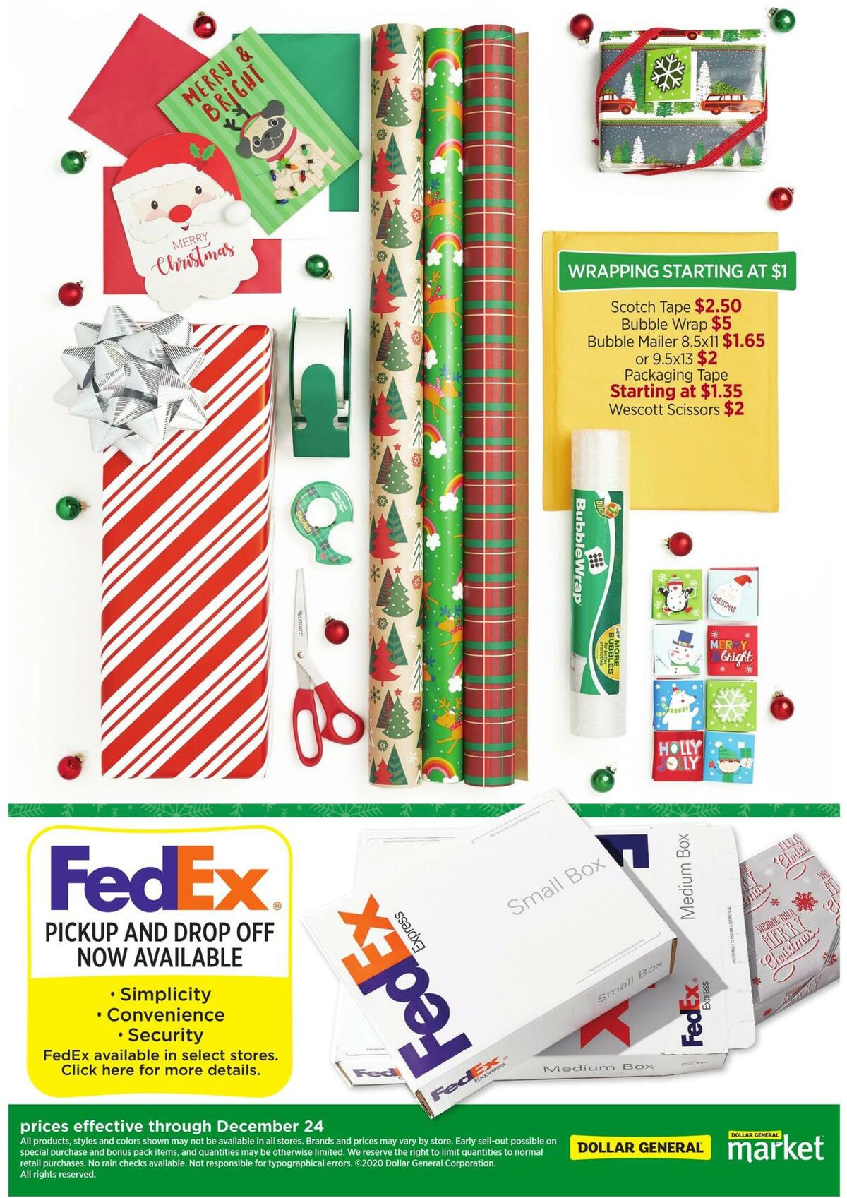 Dollar General Gifts for All. Let's Make it Happen. Weekly Ad from November 25