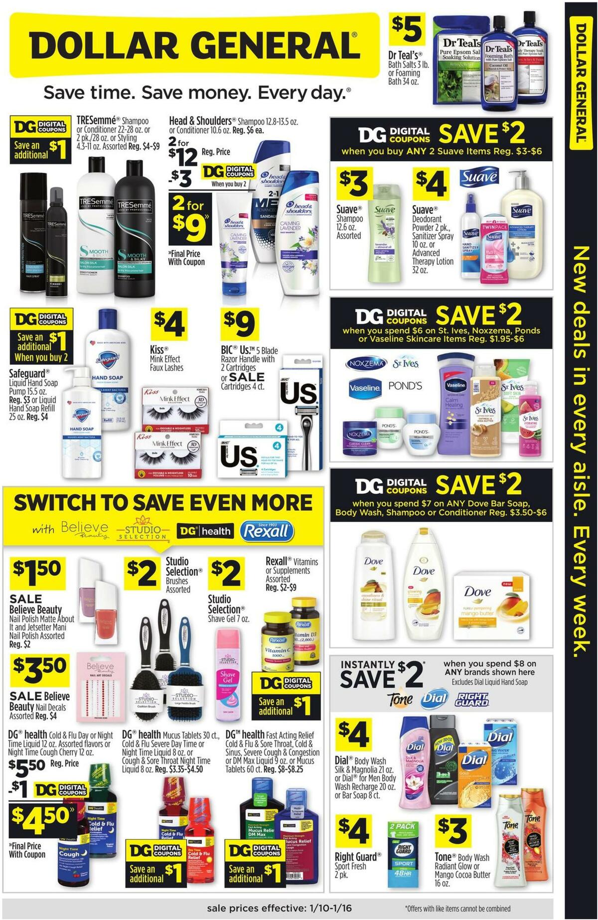 Dollar General More ways to save on more great brands. Weekly Ad from January 10