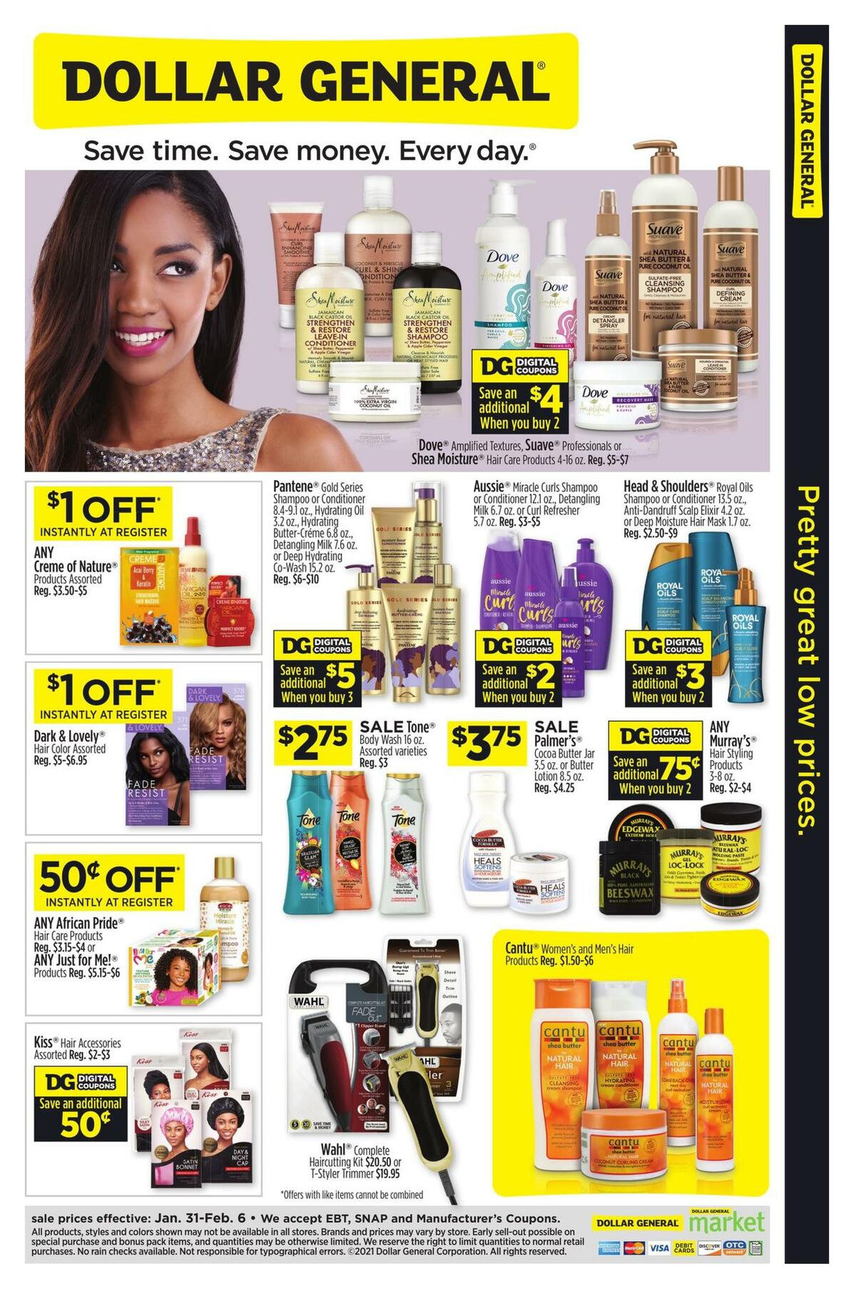Dollar General Pretty great low prices. Weekly Ad from January 31