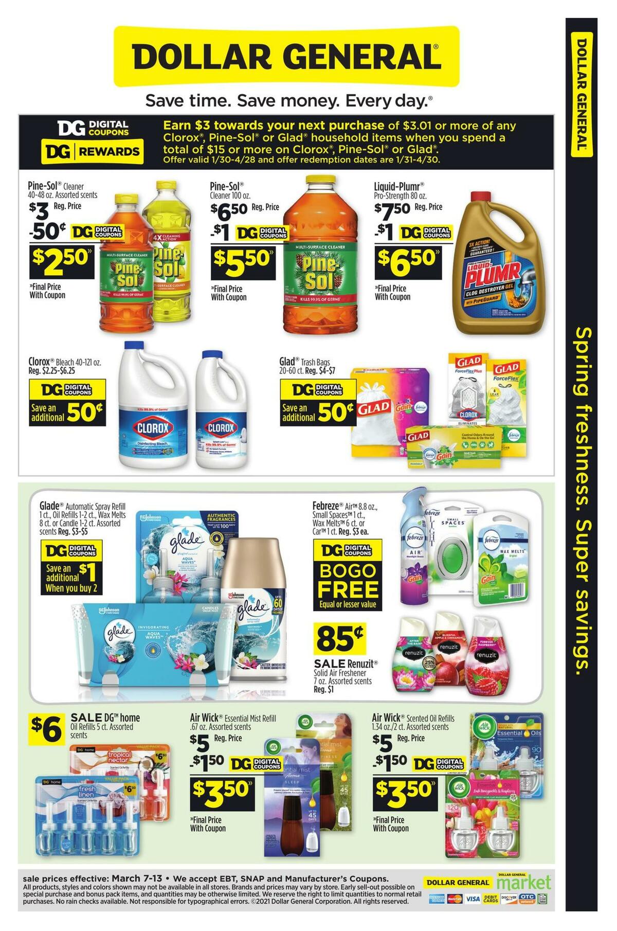 Dollar General Spring Freshness. Super Savings Weekly Ad from March 7