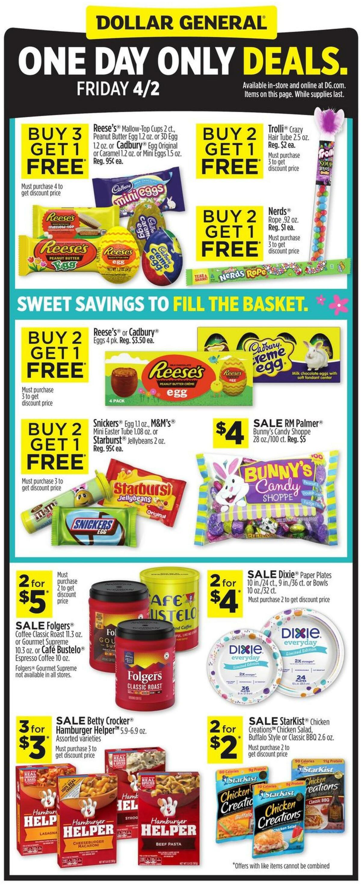 Dollar General One Day Deals Weekly Ad from April 2