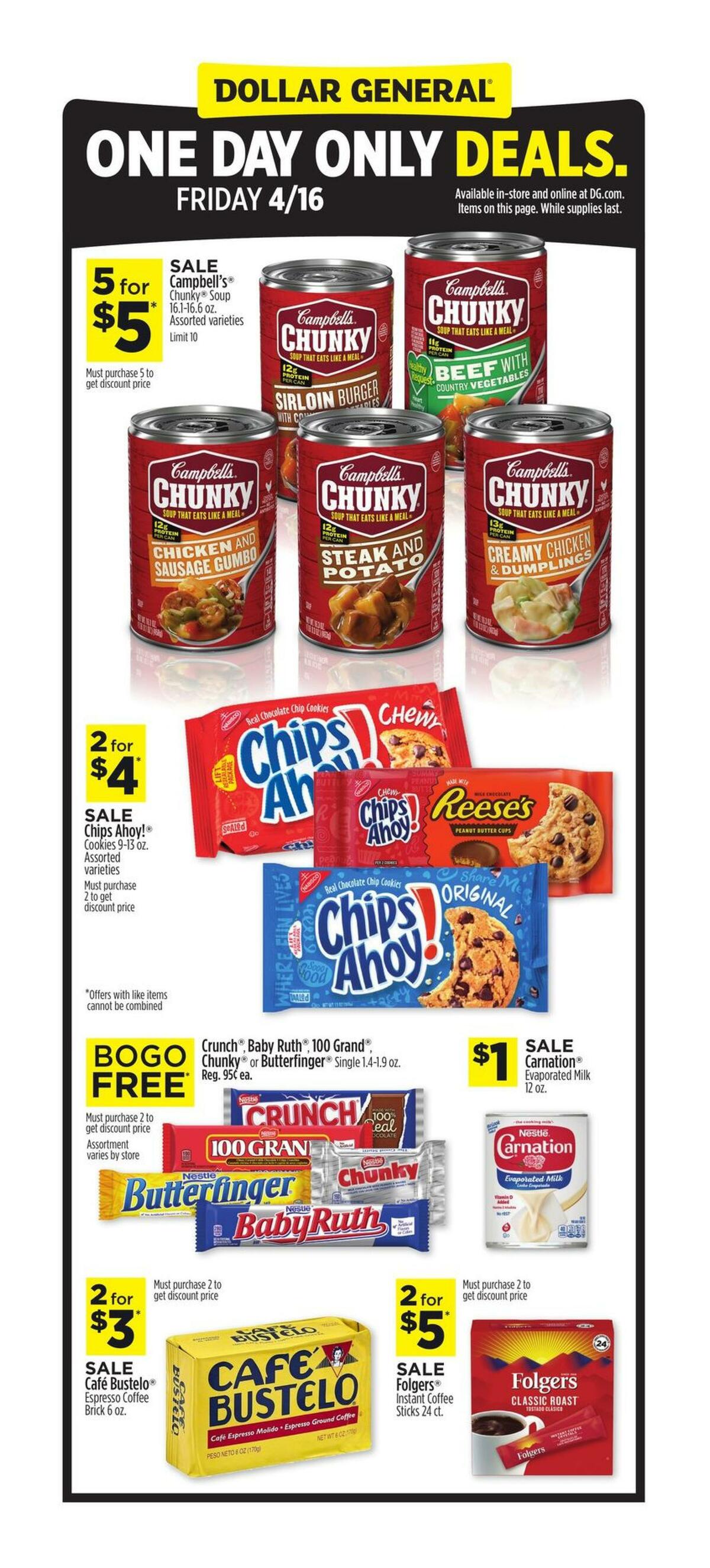 Dollar General One Day Deals Weekly Ad from April 16