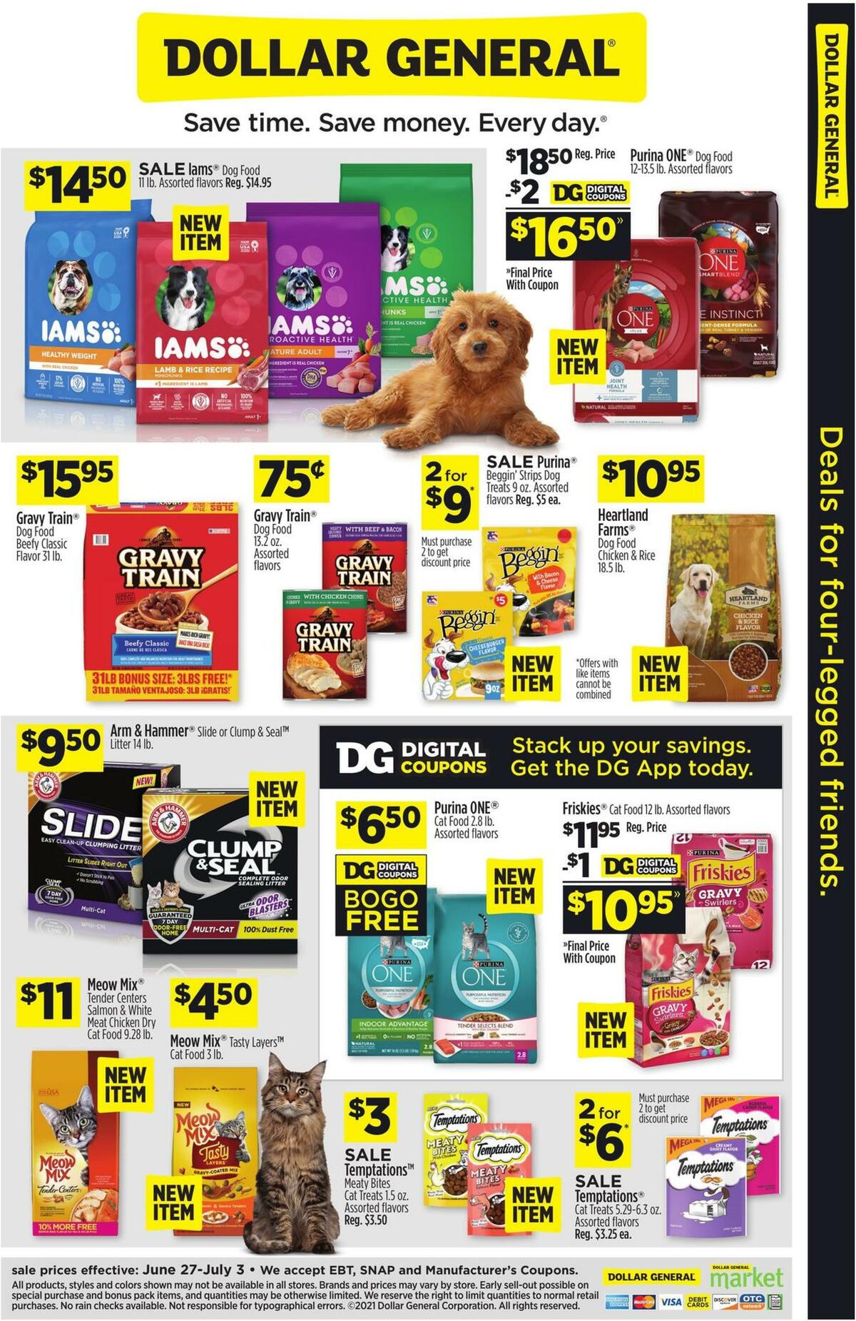 Dollar General Deals For Four-Legged Friends Weekly Ad from June 27