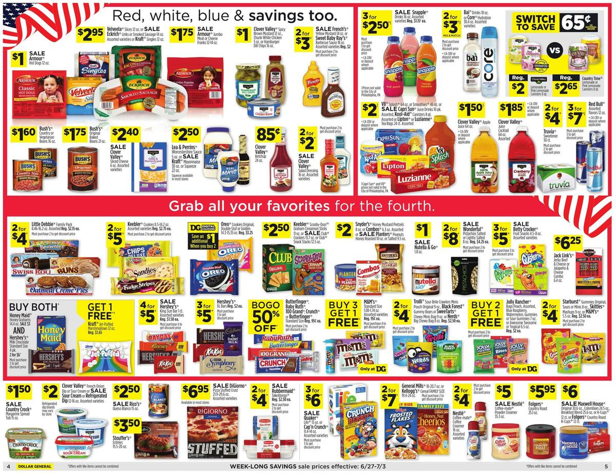 Dollar General Weekly Ad from June 27