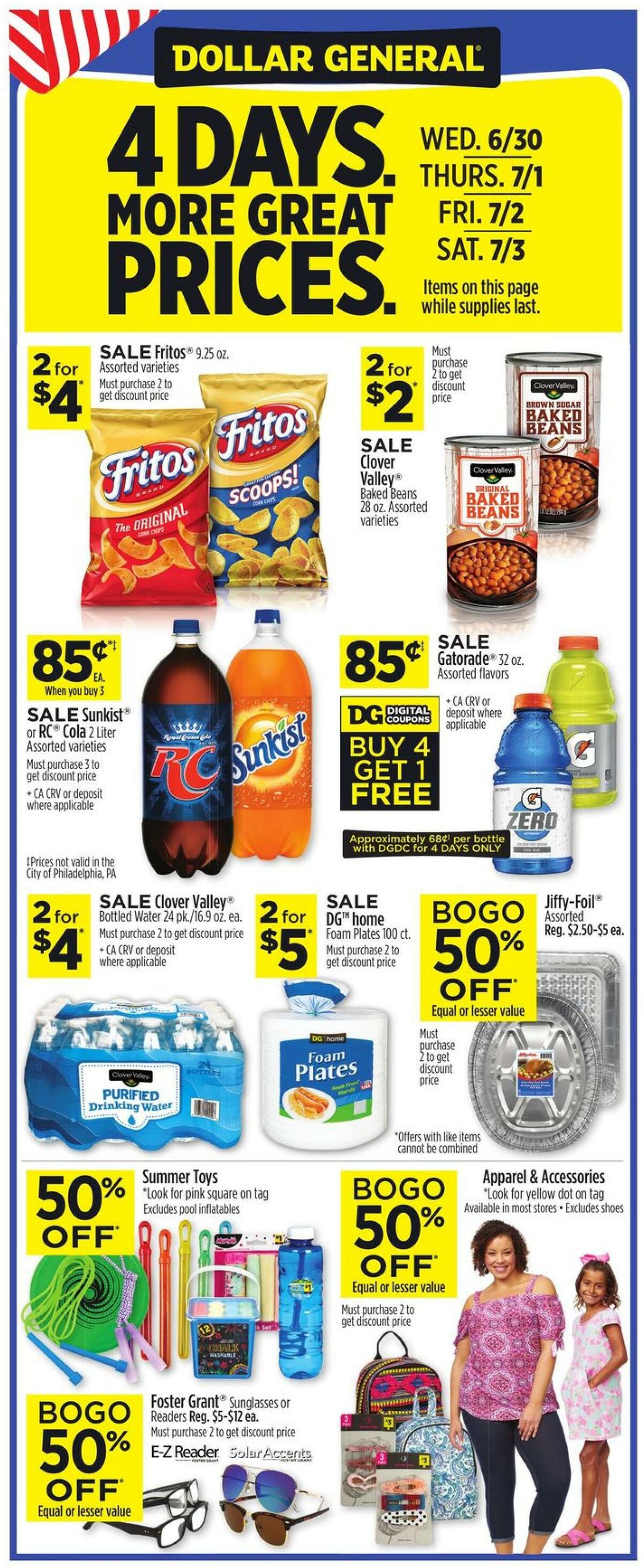 Dollar General Weekly Ad from June 27