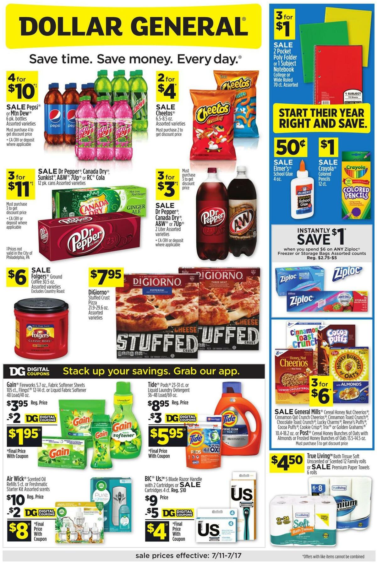 Dollar General Weekly Ad from July 11