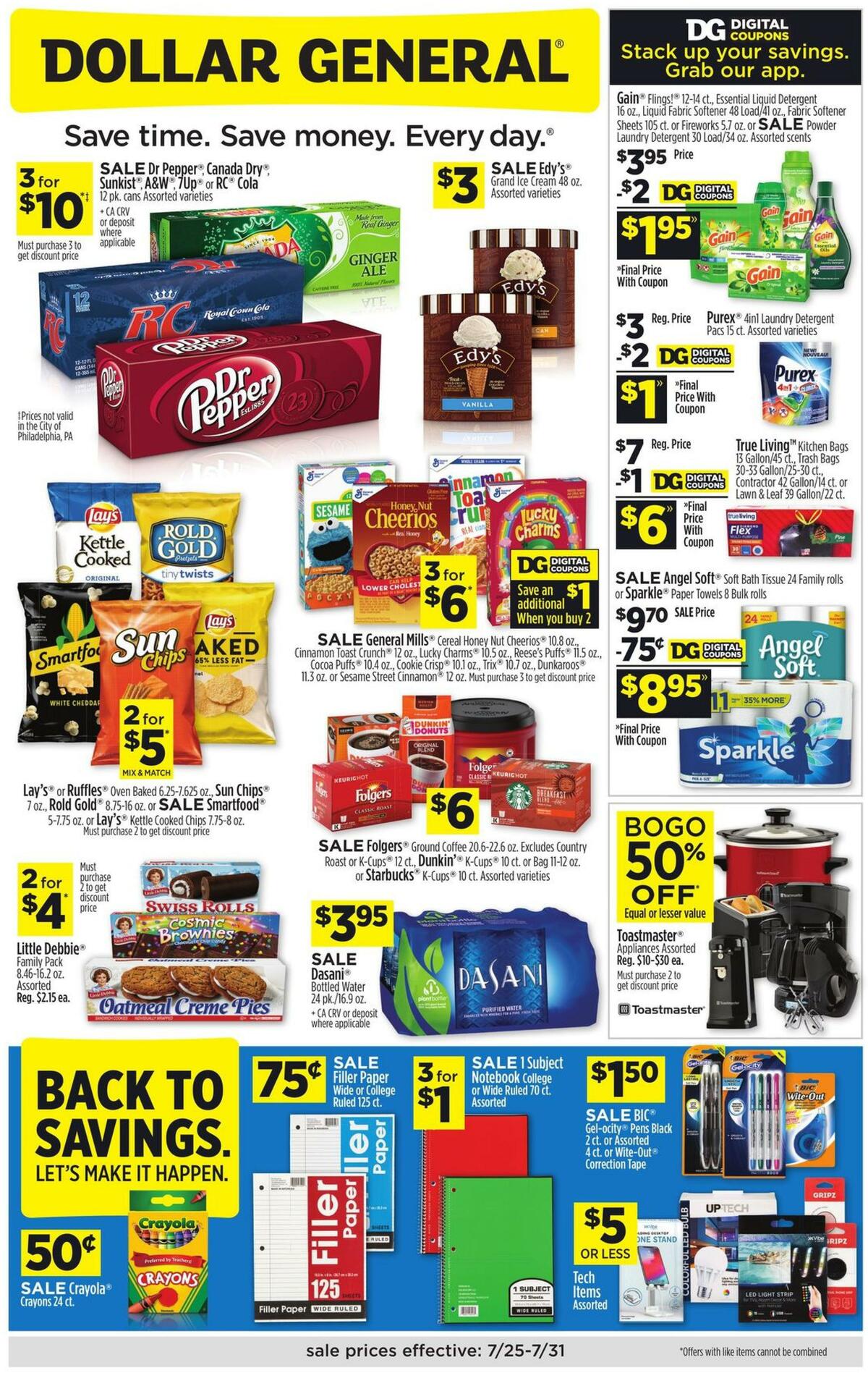 Dollar General Weekly Ad from July 25