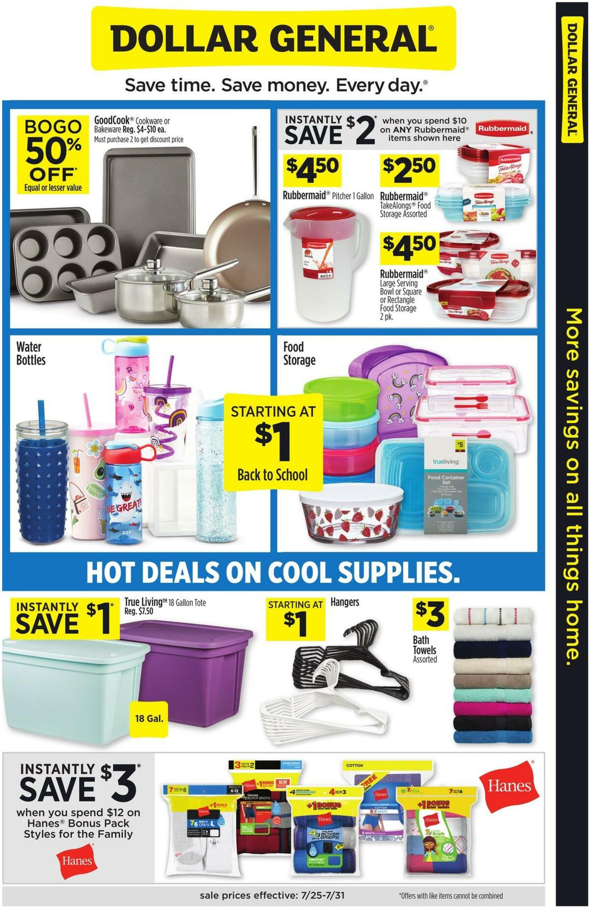 Dollar General More savings on all things home Weekly Ad from July 25