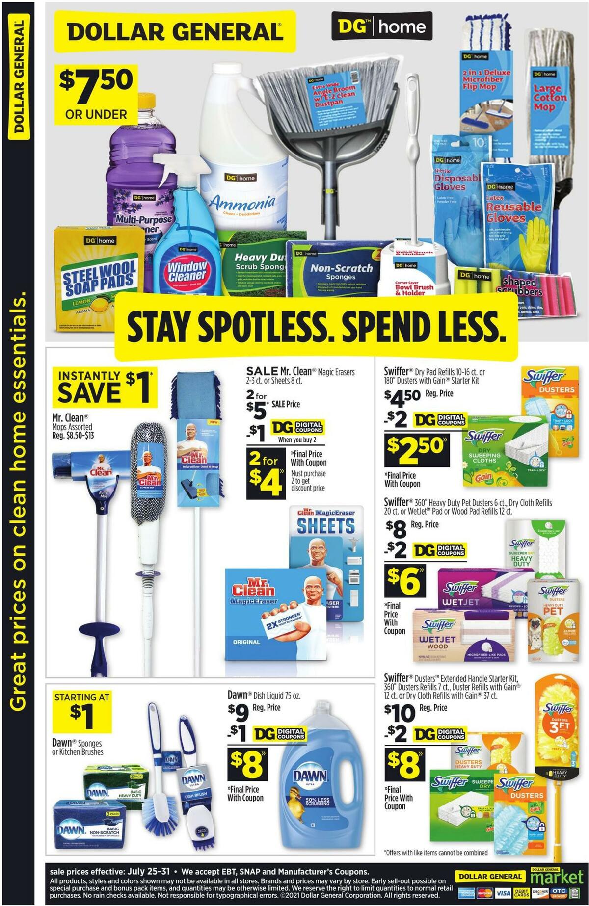 Dollar General Great prices on clean home essentials Weekly Ad from July 25