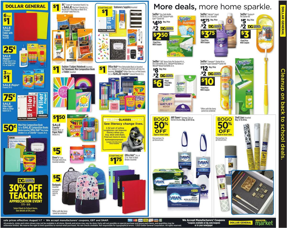Dollar General Weekly Ad from August 1