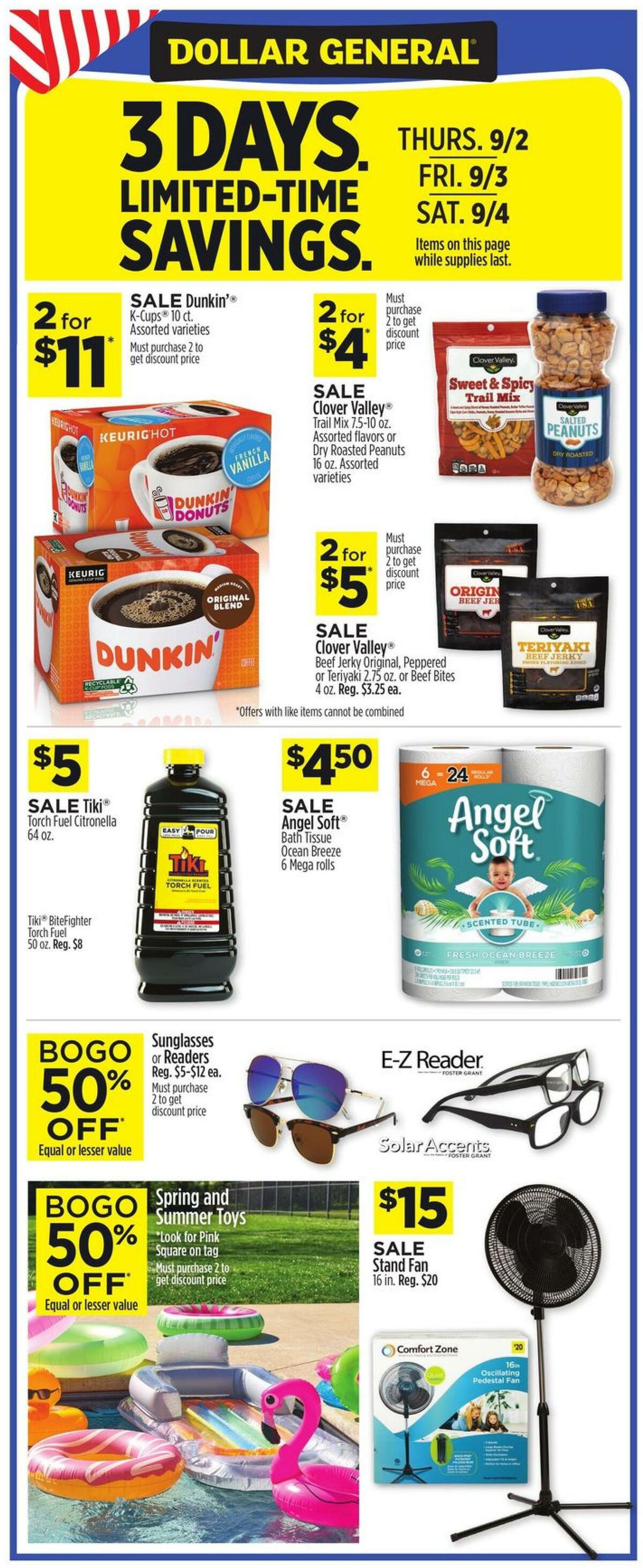 Dollar General Weekly Ad from August 29
