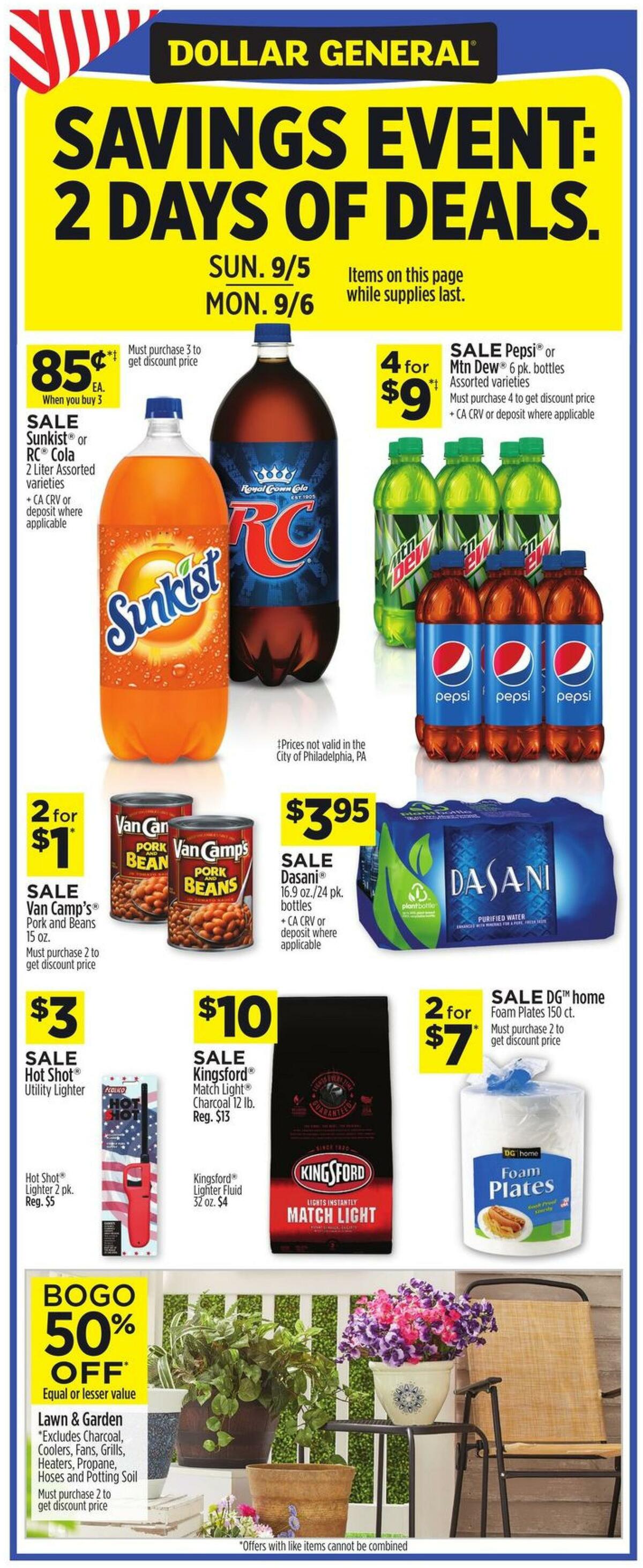 Dollar General Weekly Ad from September 5