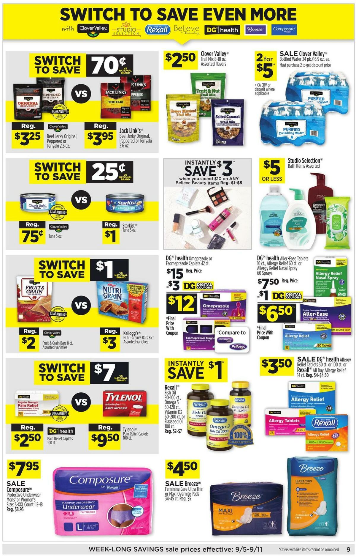 Dollar General Weekly Ad from September 5