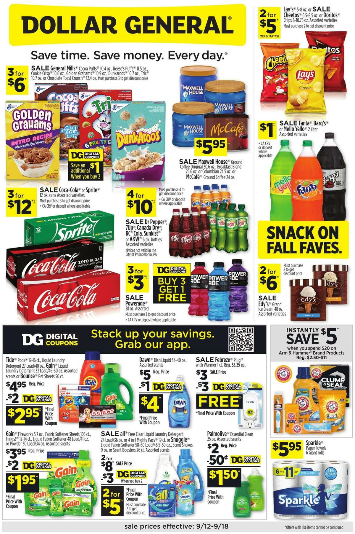 Dollar General Weekly Ad from September 12