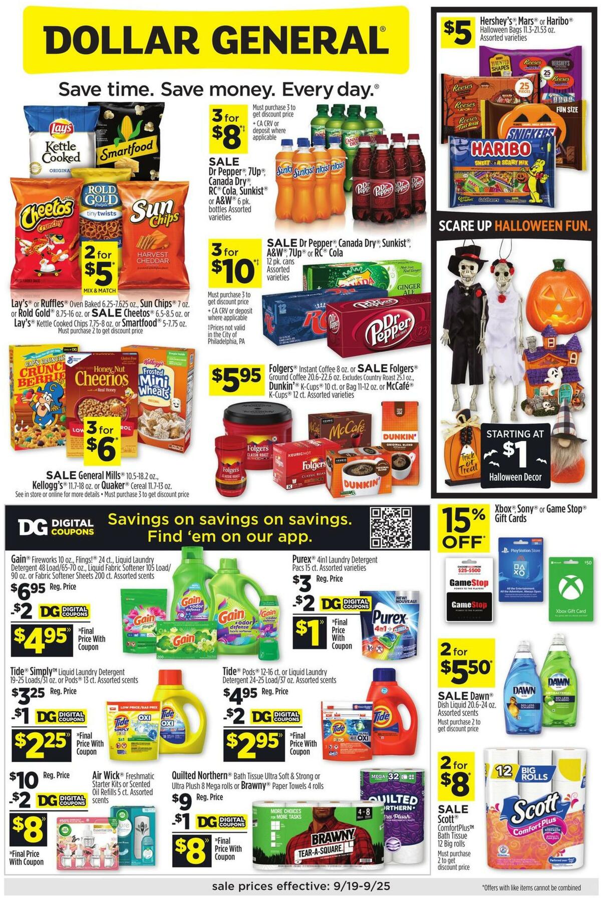 Dollar General Weekly Ad from September 19