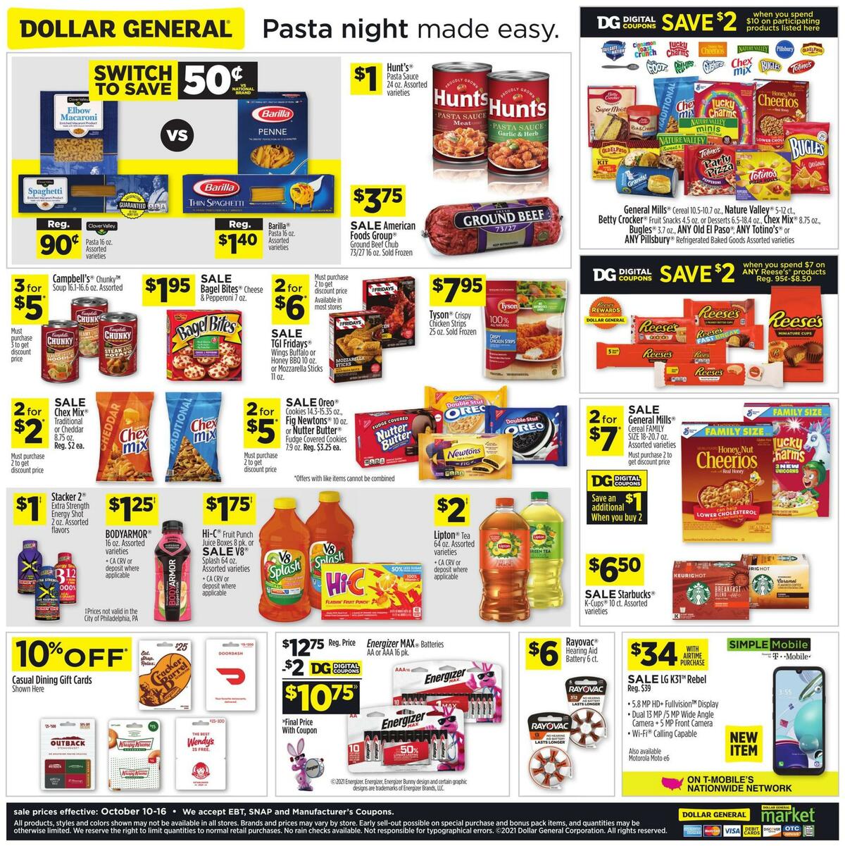 Dollar General Weekly Ad from October 10