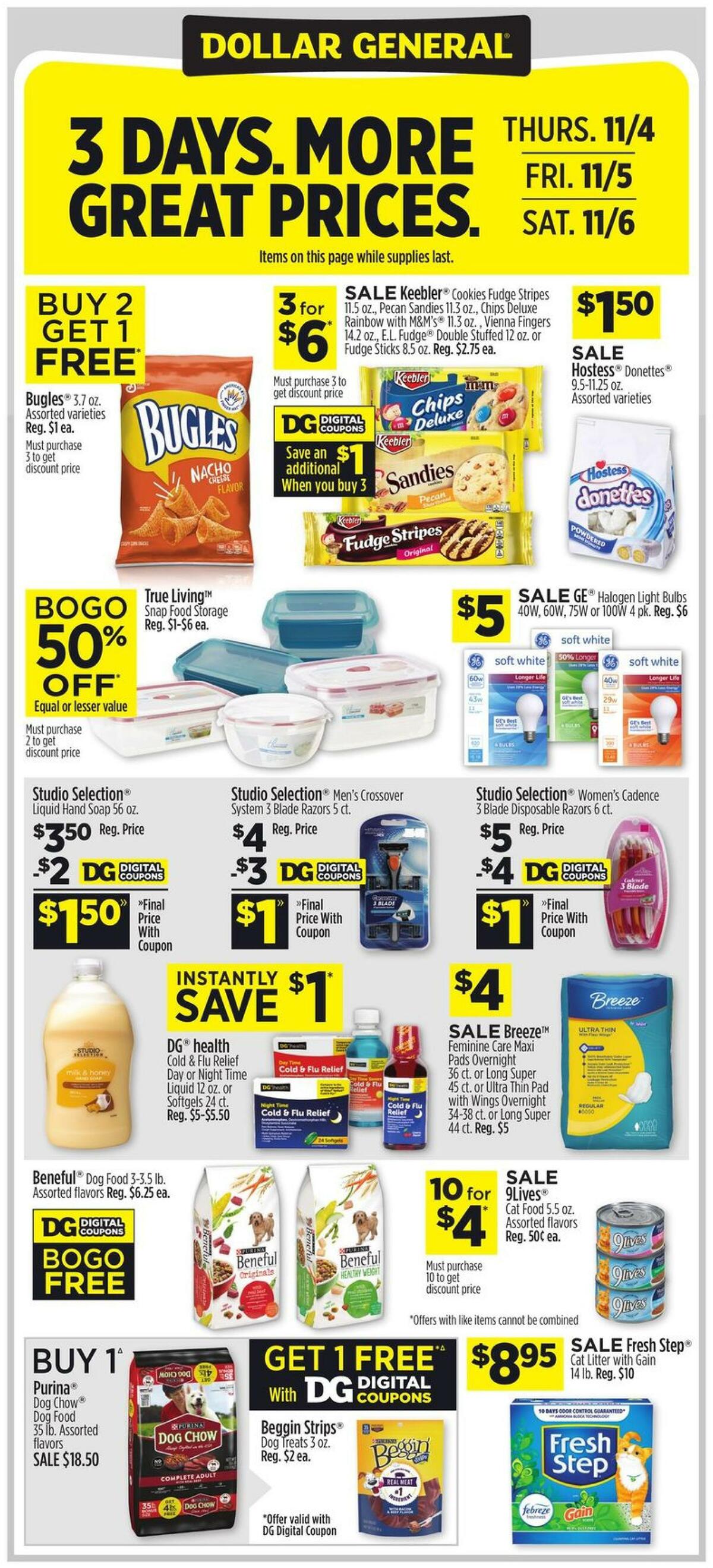 Dollar General Weekly Ad from October 31