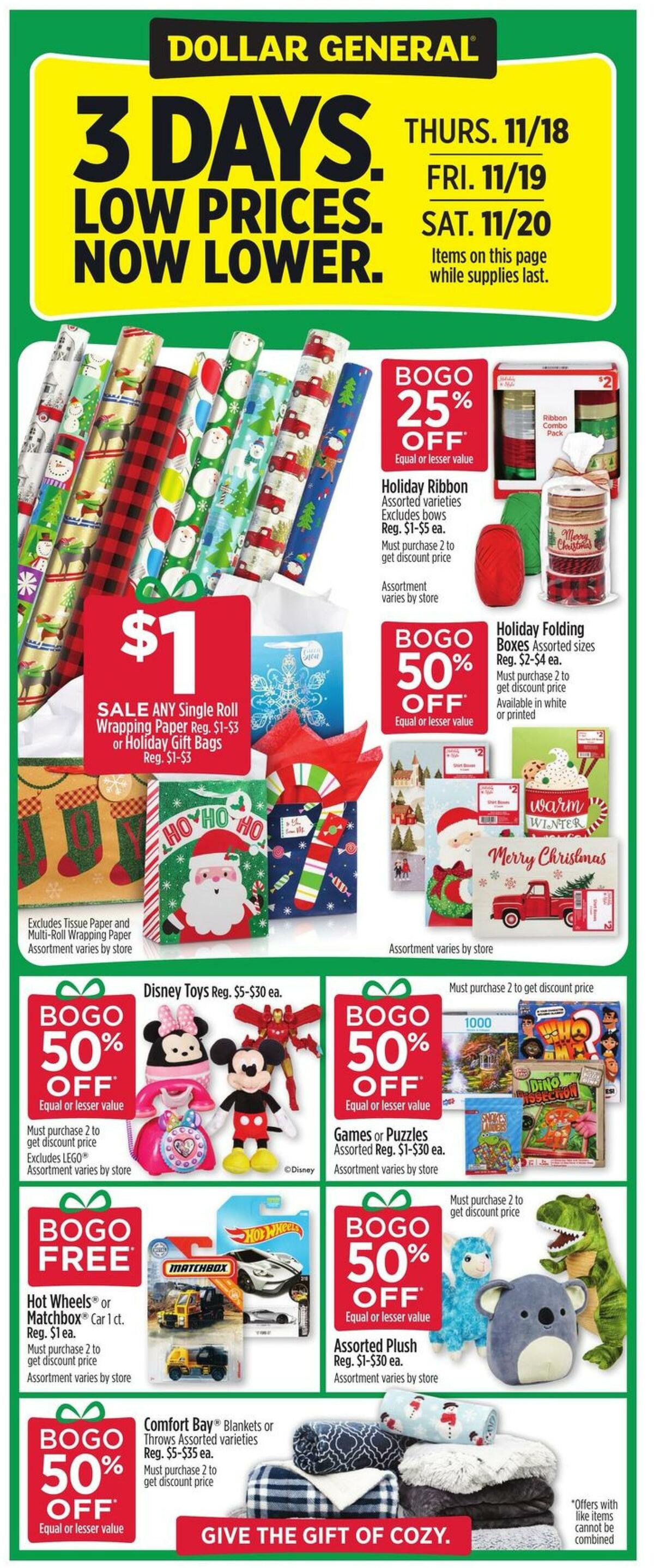 Dollar General Weekly Ad from November 14