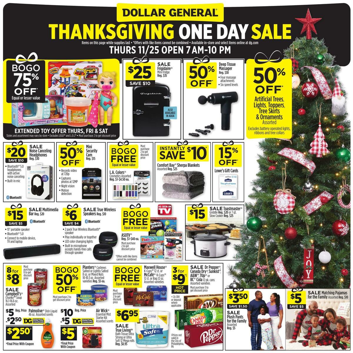 Dollar General Thanksgiving Deal Days Weekly Ad from November 25