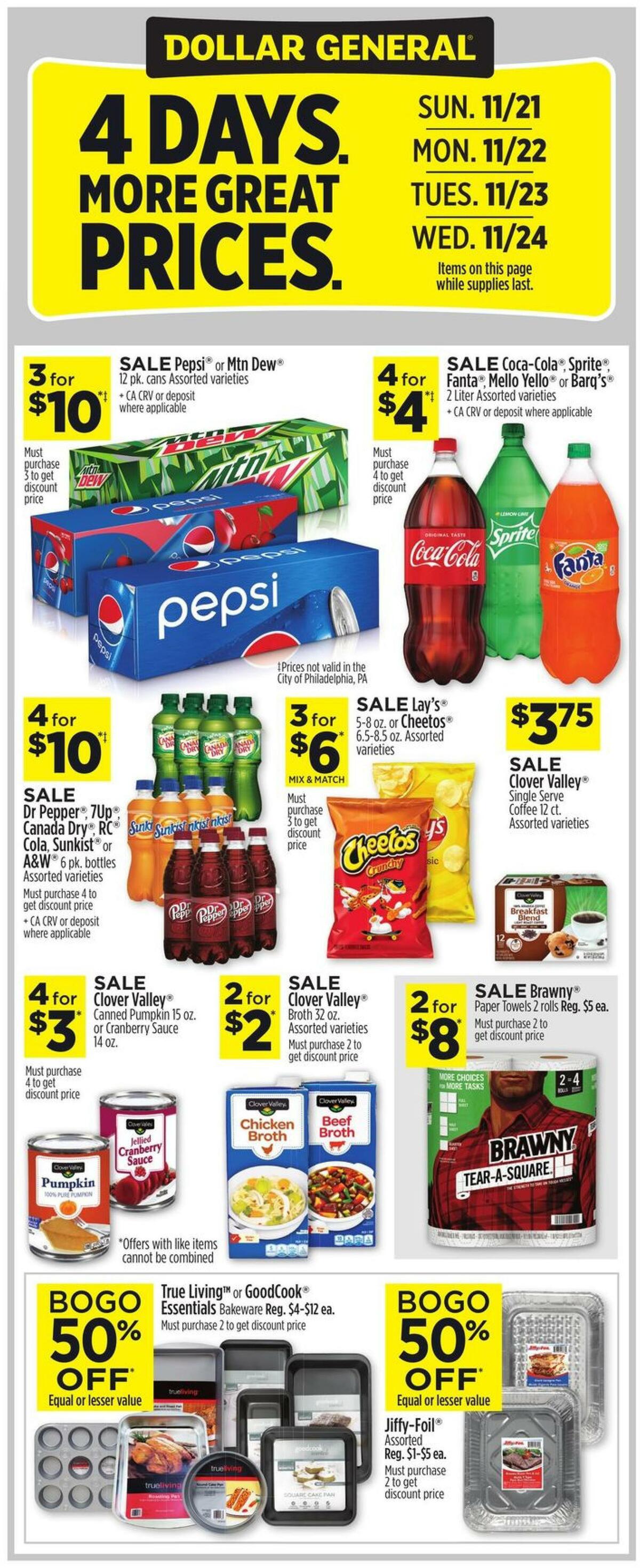 Dollar General Weekly Ad from November 21
