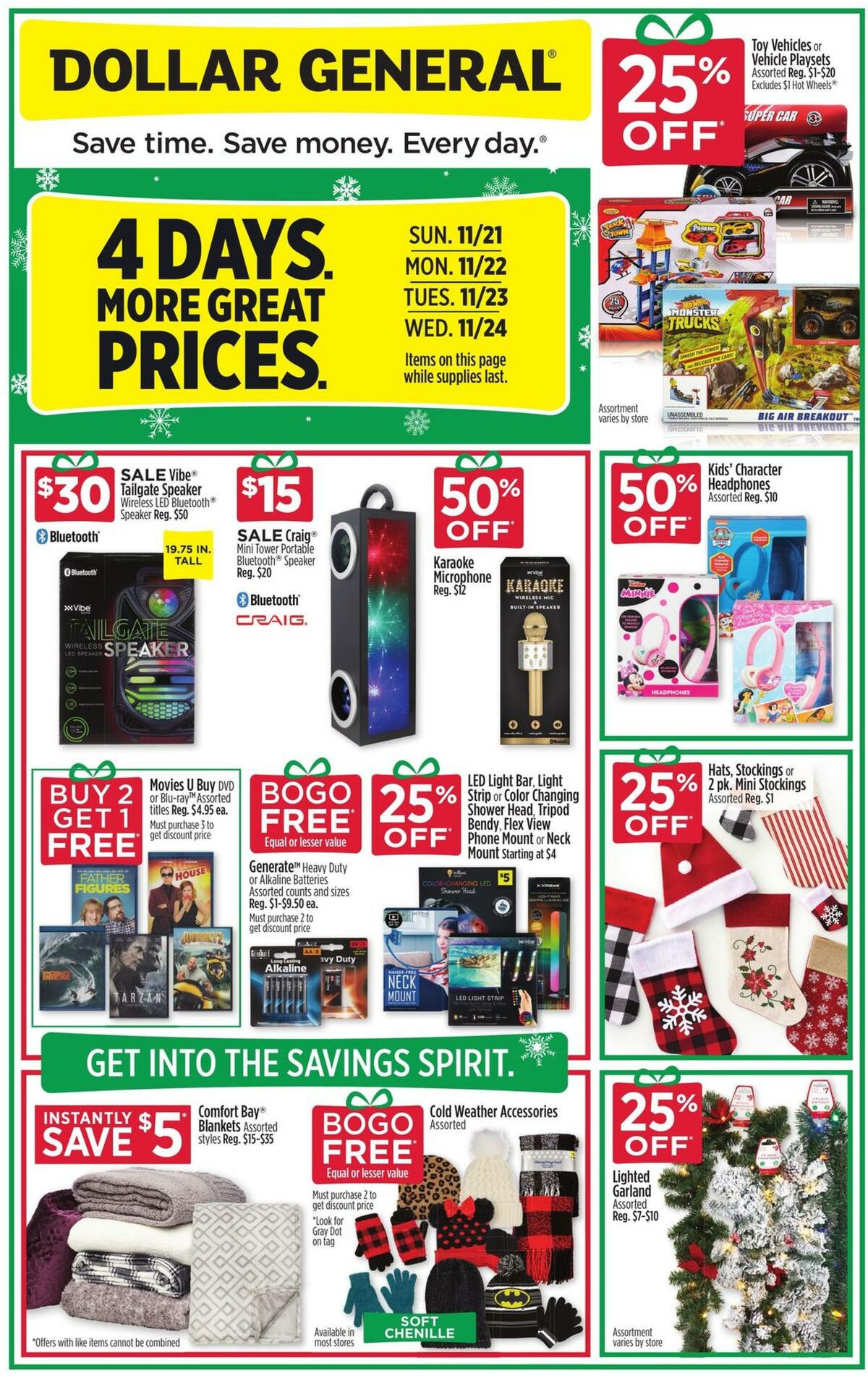 Dollar General Weekly Ad from November 21