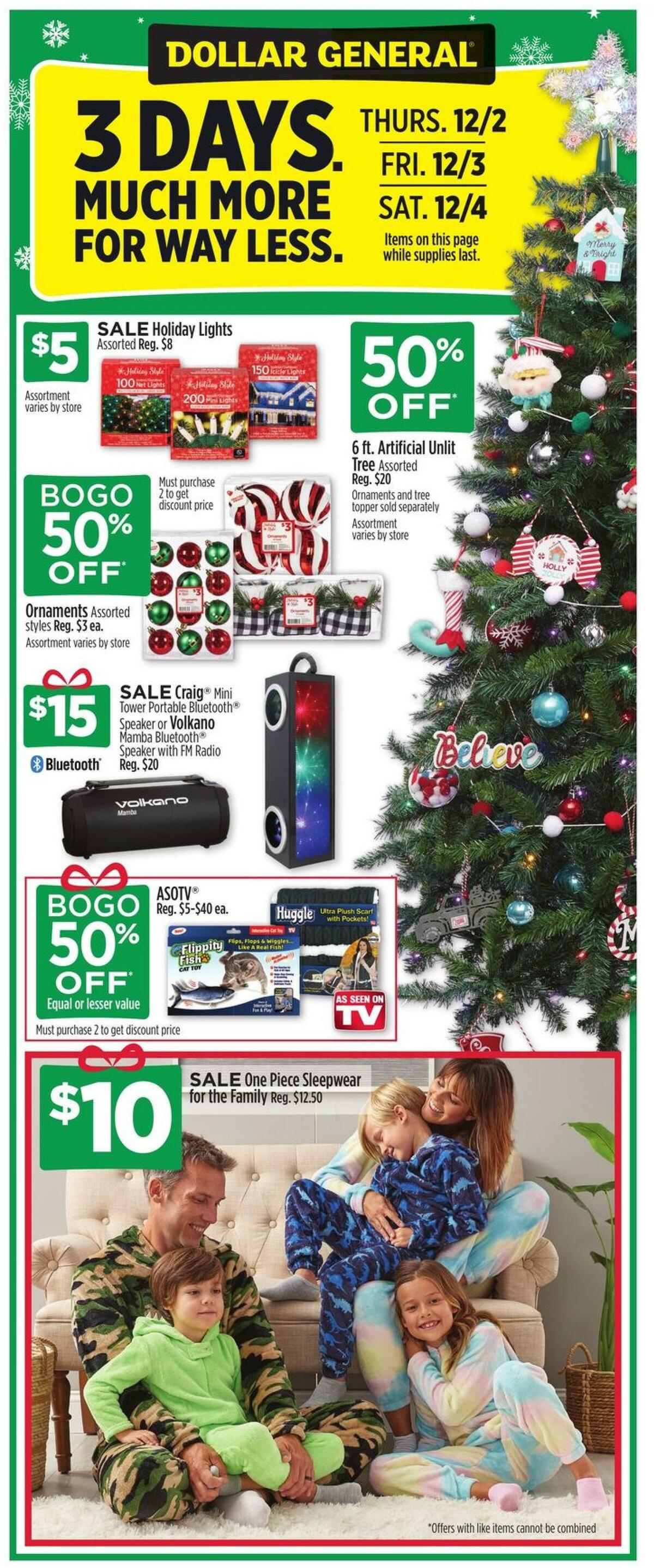 Dollar General Weekly Ad from November 28