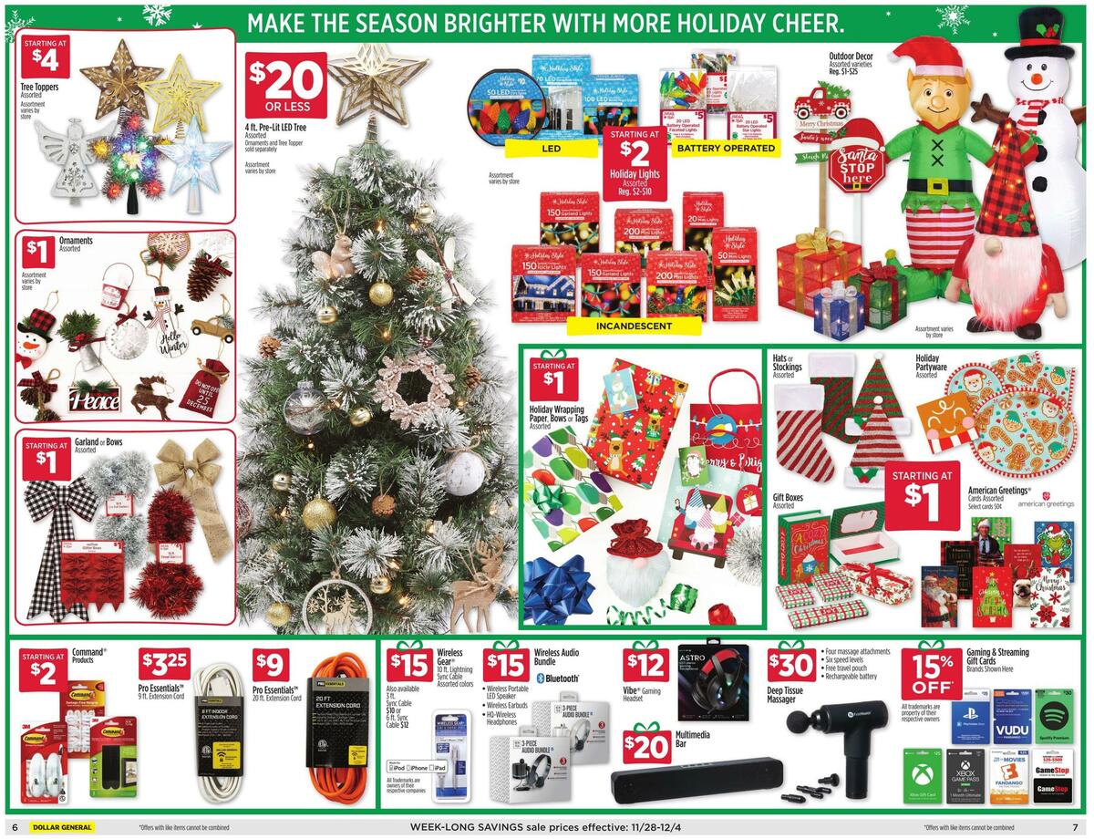 Dollar General Weekly Ad from November 28