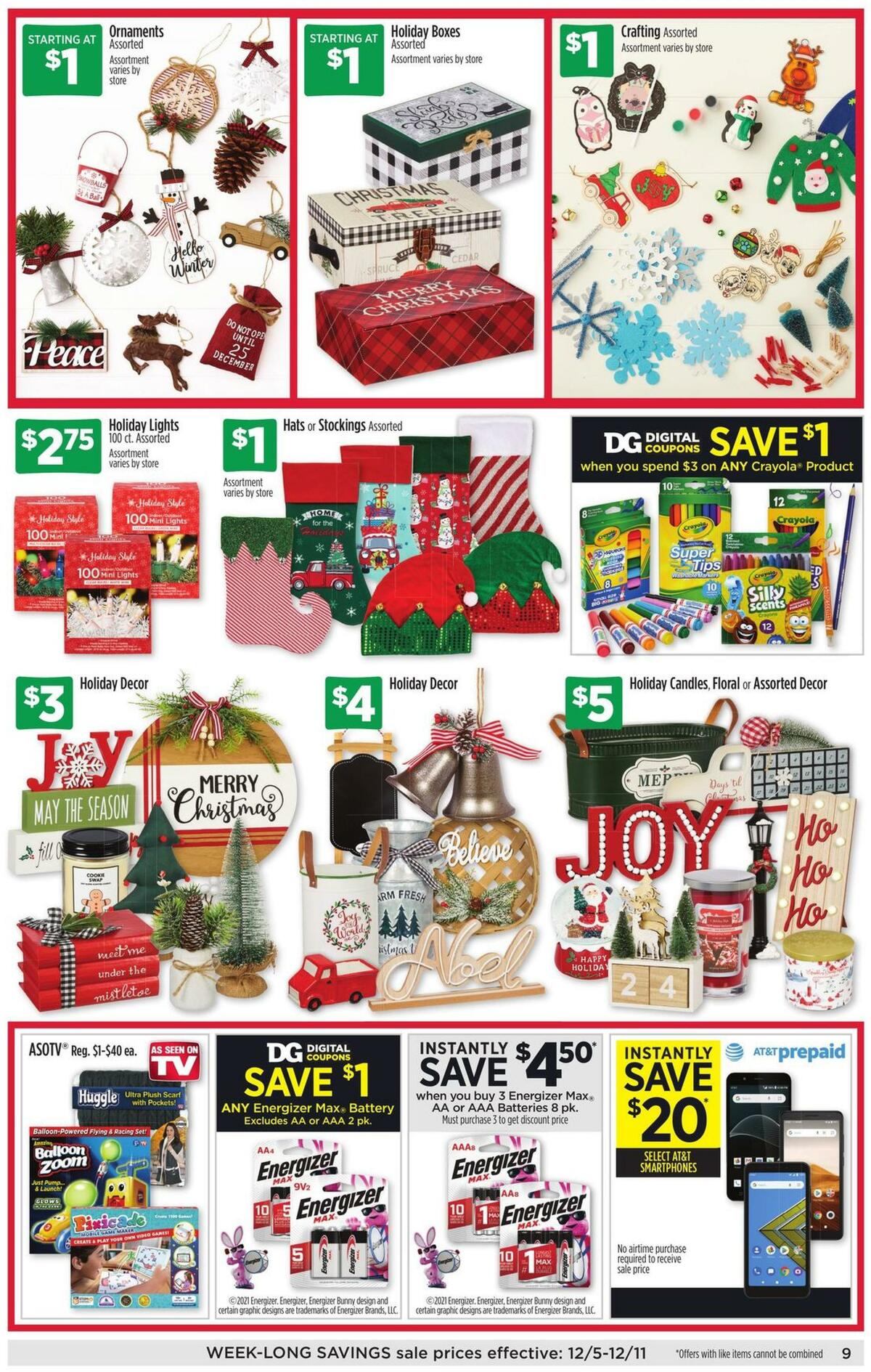 Dollar General Weekly Ad from December 5