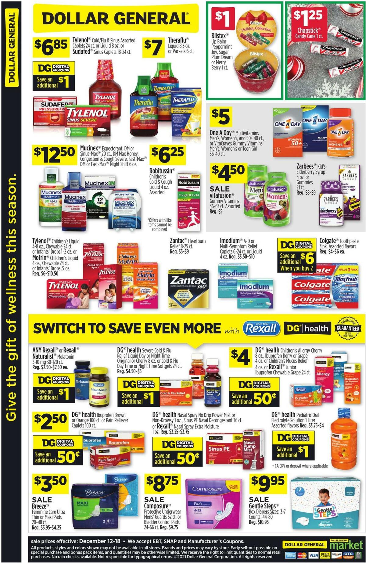 Dollar General Weekly Ad from December 12
