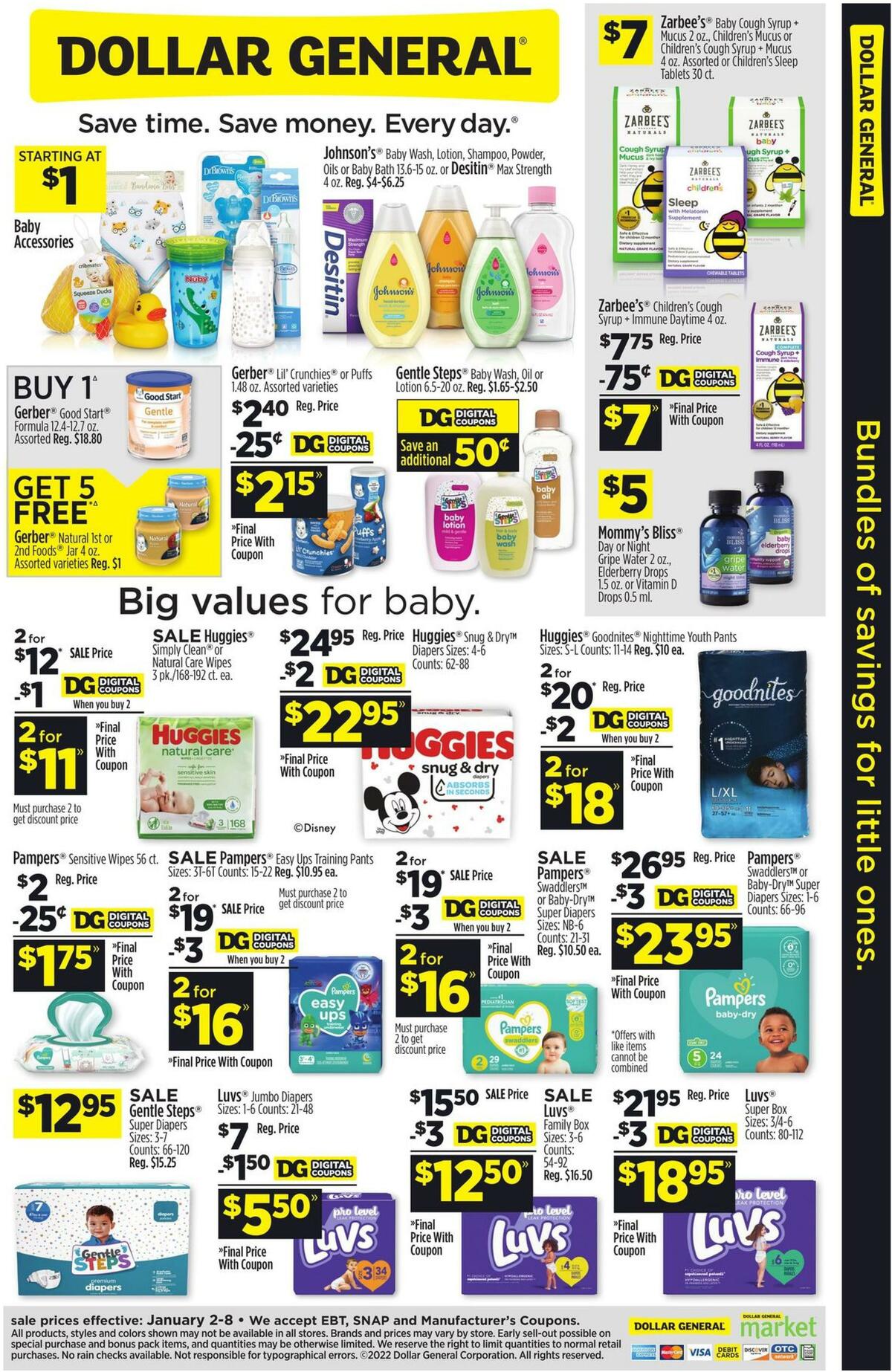 Dollar General Bundles of Savings for Little Ones Weekly Ad from January 2