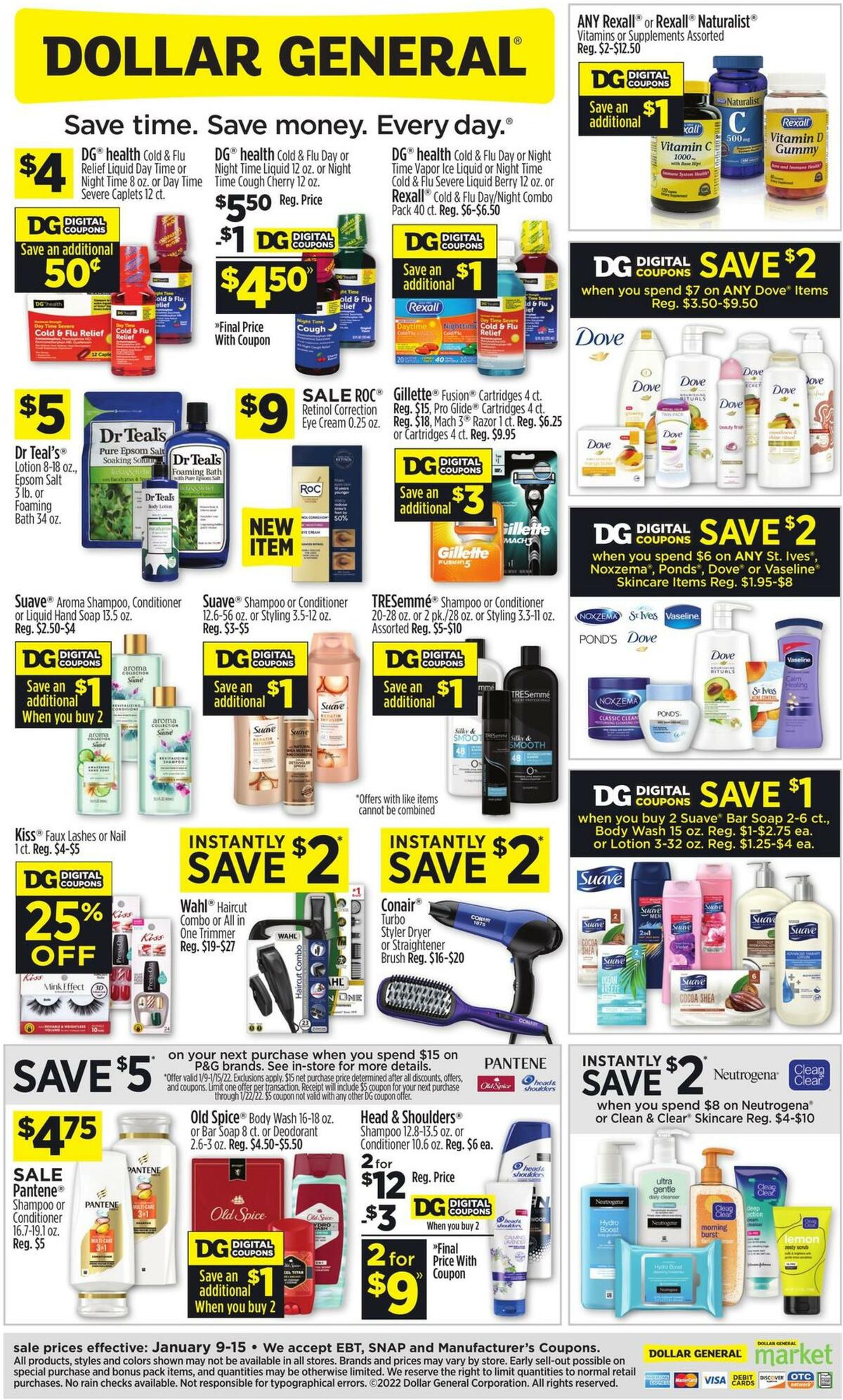 Dollar General Health & Beauty Deals Weekly Ad from January 9