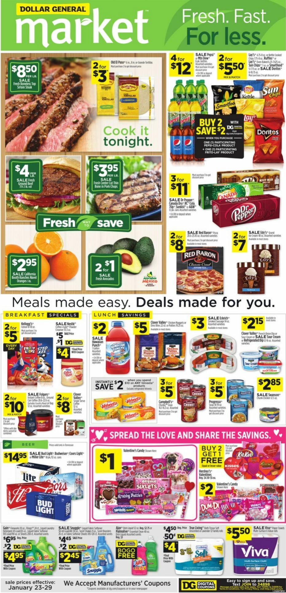 Dollar General Market Ad Weekly Ad from January 23