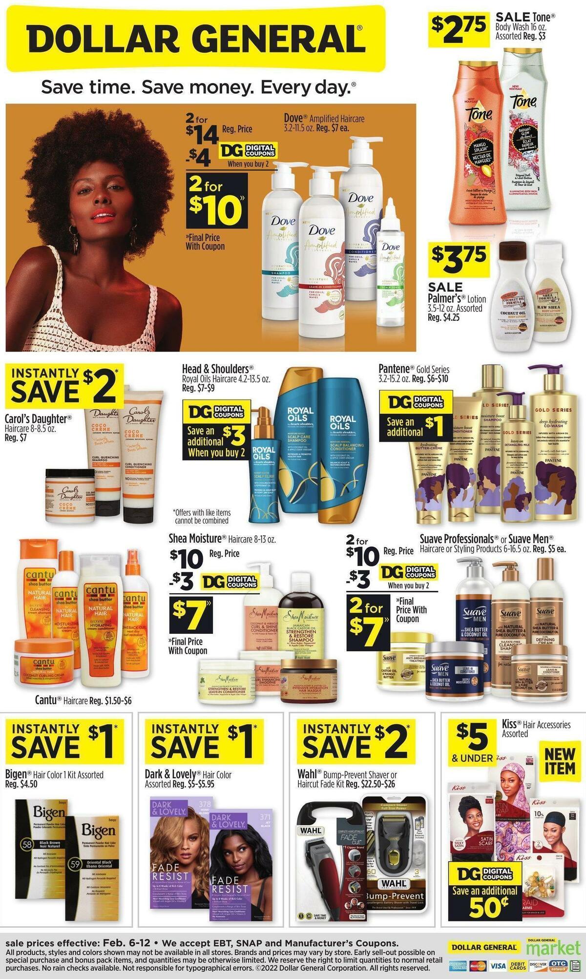 Dollar General Health & Beauty Deals Weekly Ad from February 6