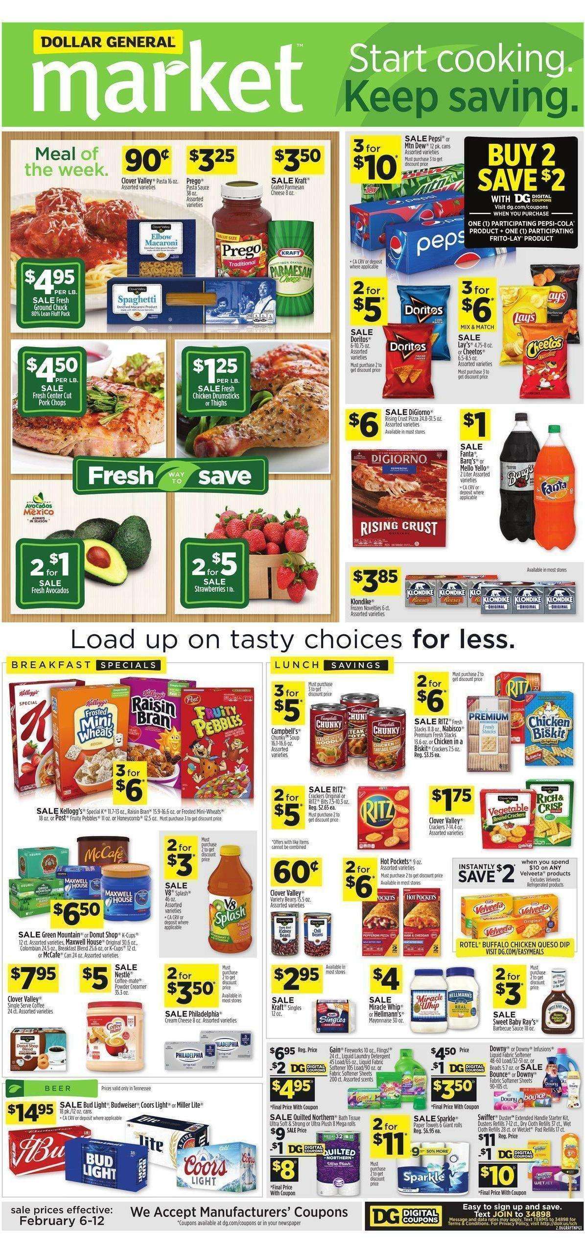 Dollar General Market Ad Weekly Ad from February 6