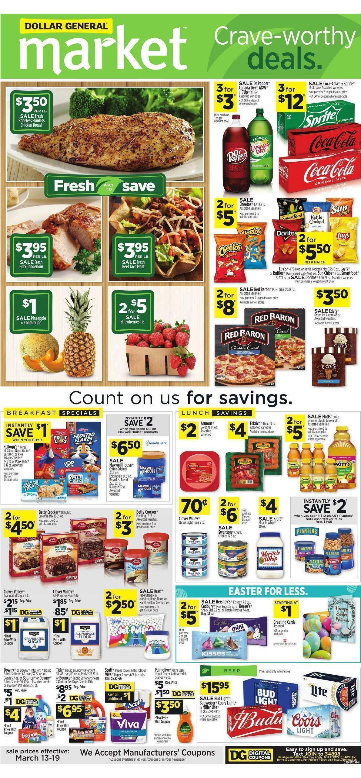 Dollar General Market Ad Weekly Ad from March 13