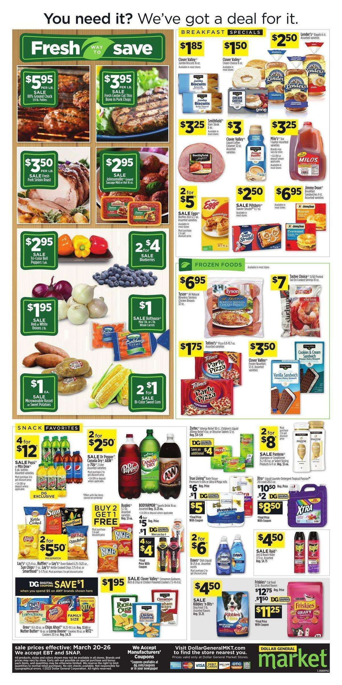Dollar General Market Ad Weekly Ad from March 20
