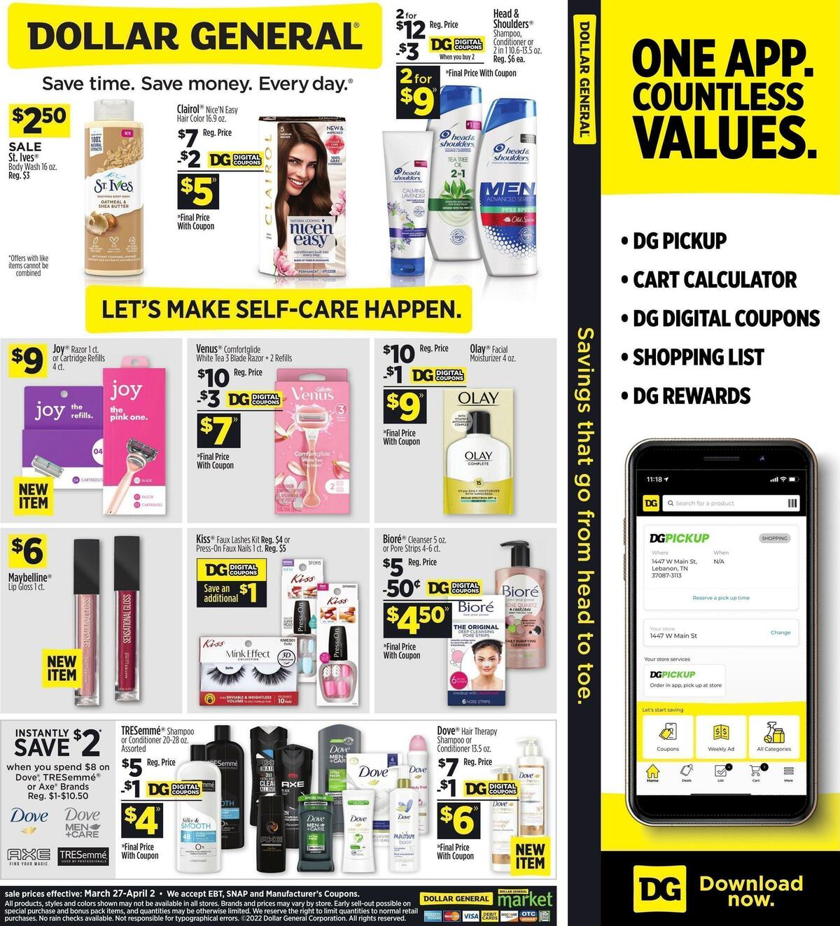 Dollar General Weekly Ad from March 27