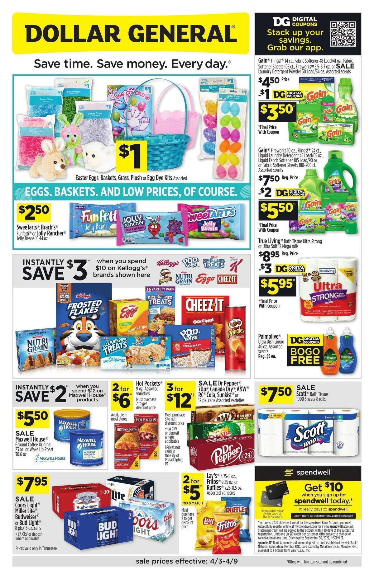 Dollar General Weekly Ad from April 3