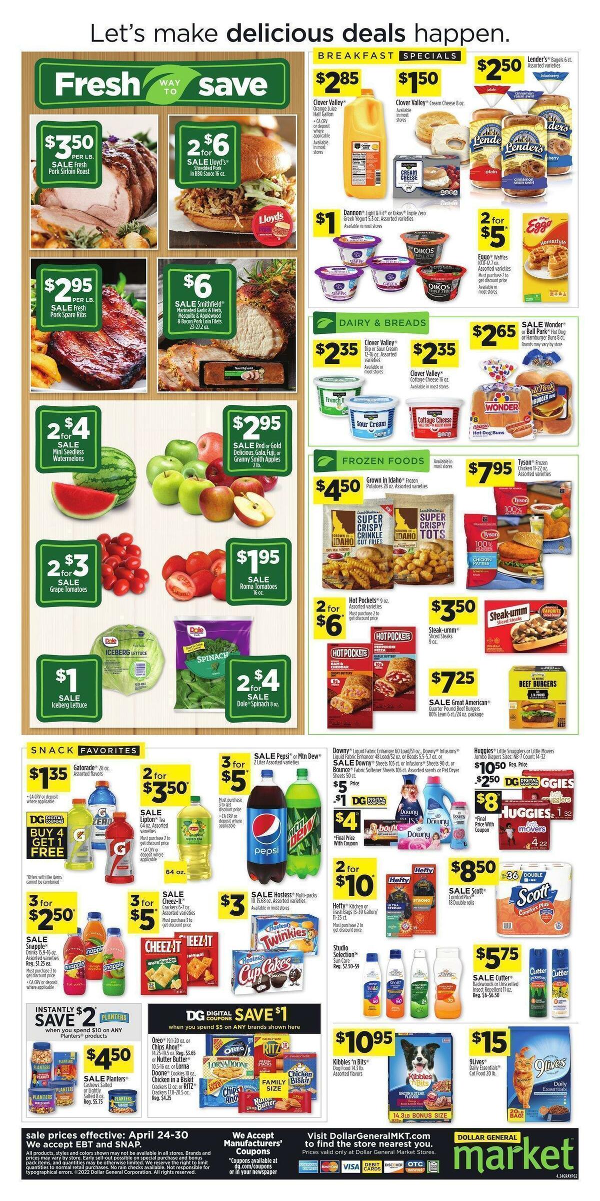 Dollar General Market Ad Weekly Ad from April 24