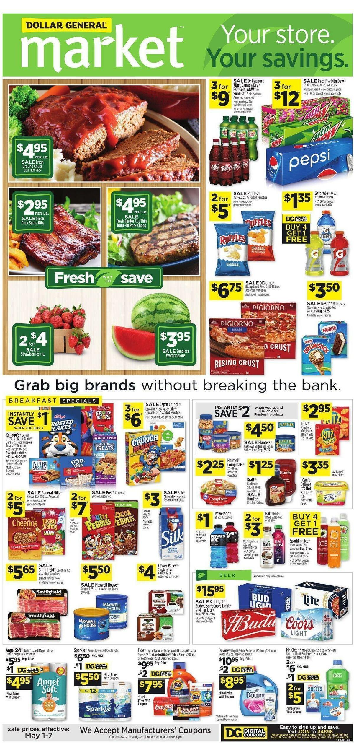 Dollar General Market Ad Weekly Ad from May 1