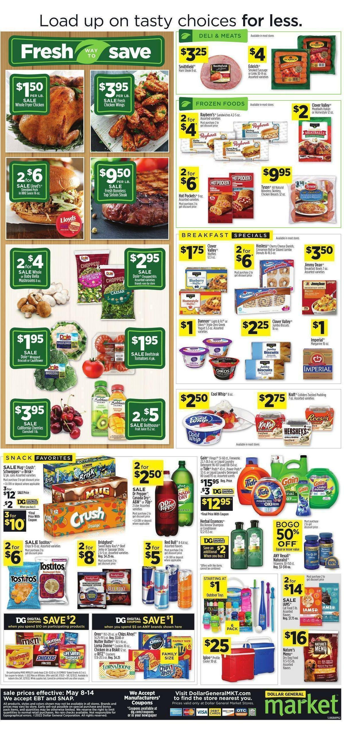 Dollar General Market Ad Weekly Ad from May 8
