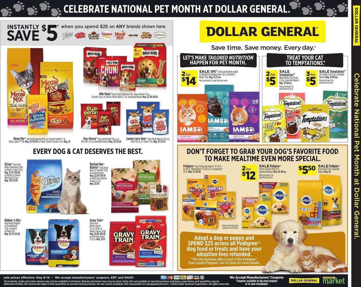 Dollar General Pet Deals Weekly Ad from May 8