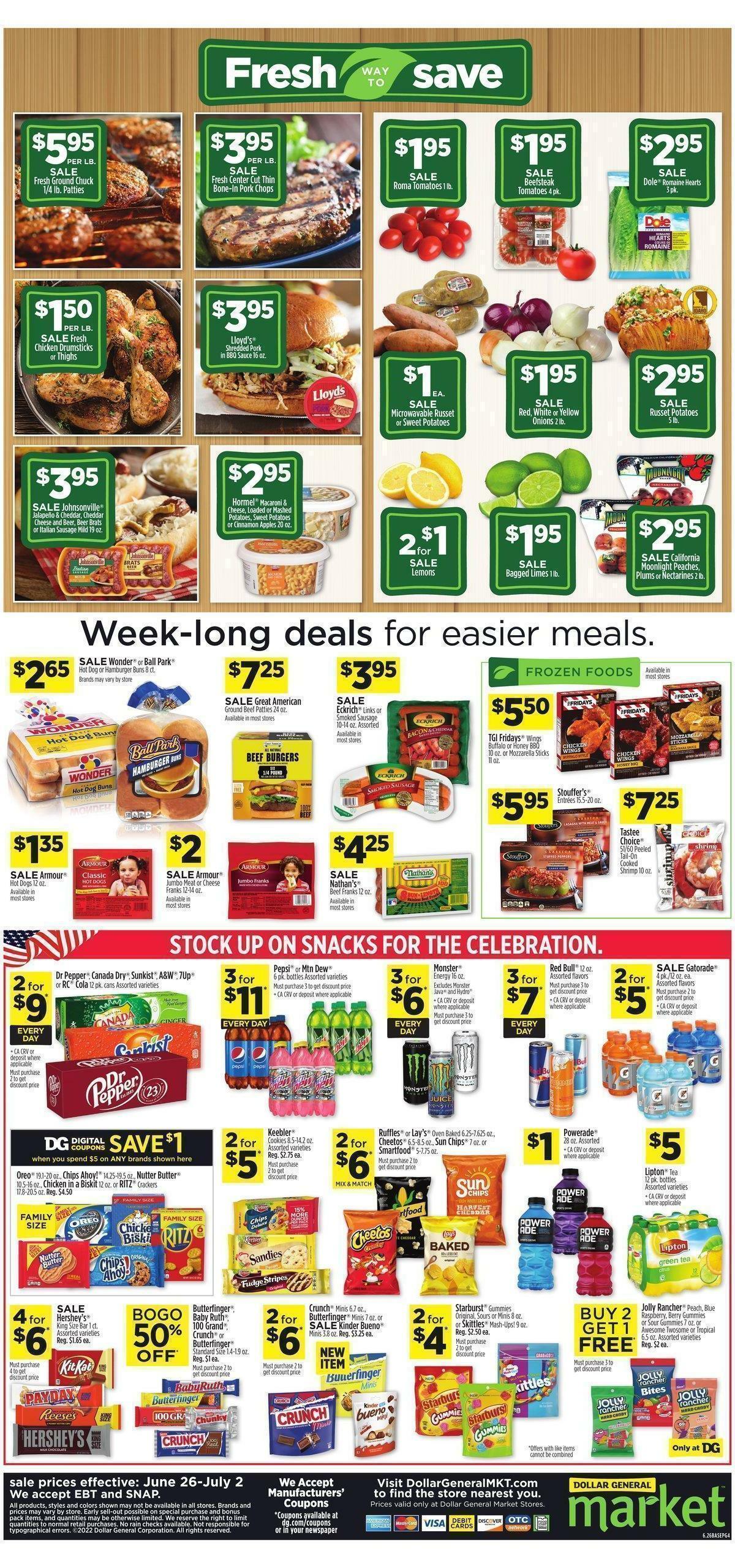 Dollar General Market Ad Weekly Ad from June 26