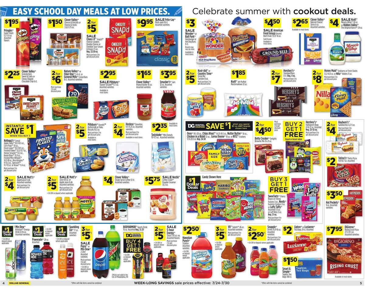 Dollar General Weekly Ad from July 24
