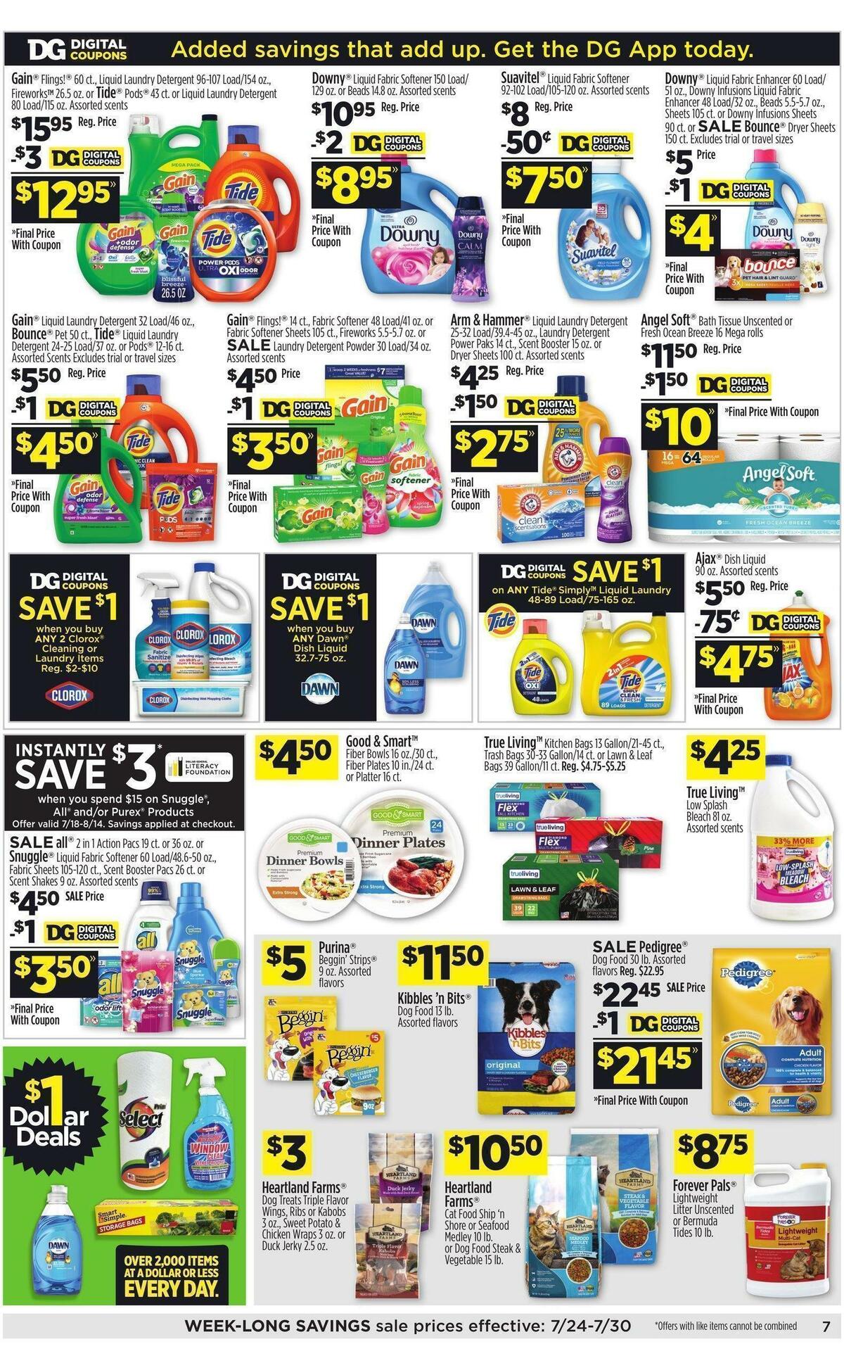 Dollar General Weekly Ad from July 24