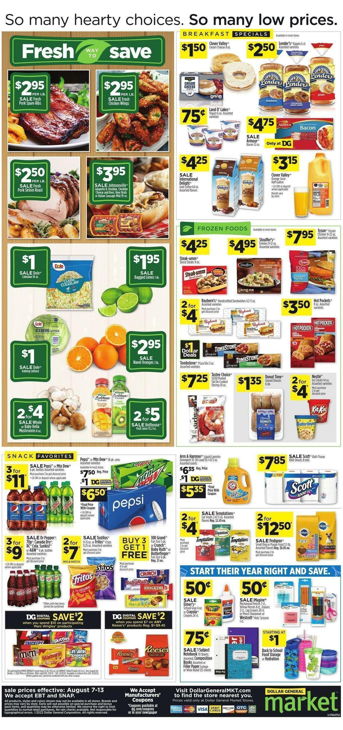 Dollar General Market Ad Weekly Ad from August 7