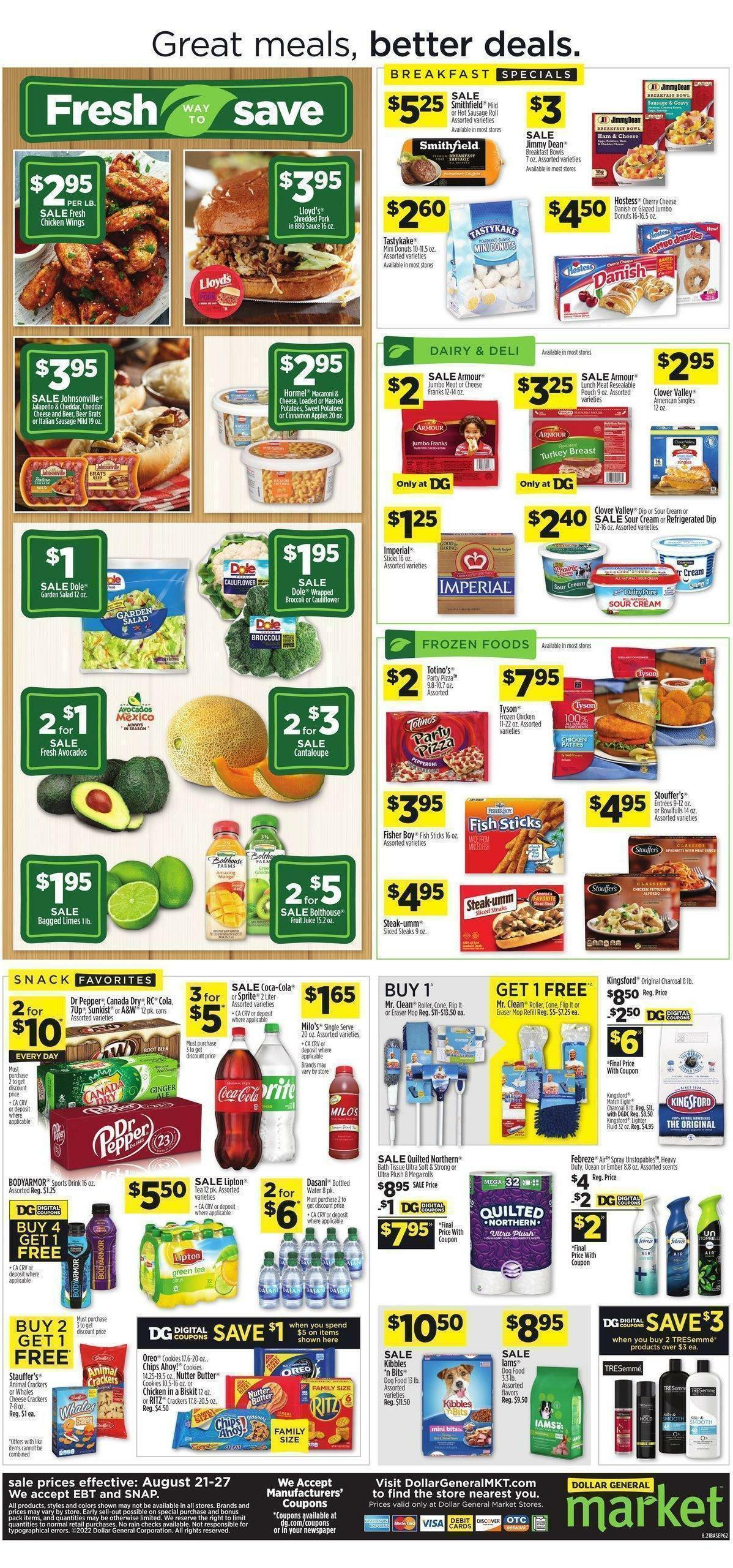 Dollar General Market Ad Weekly Ad from August 21