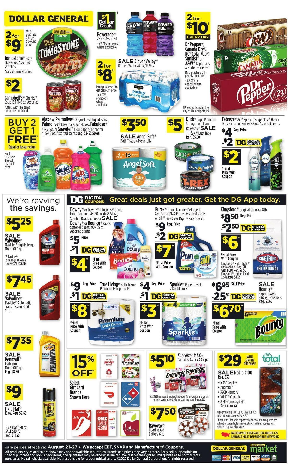Dollar General Weekly Ad from August 21
