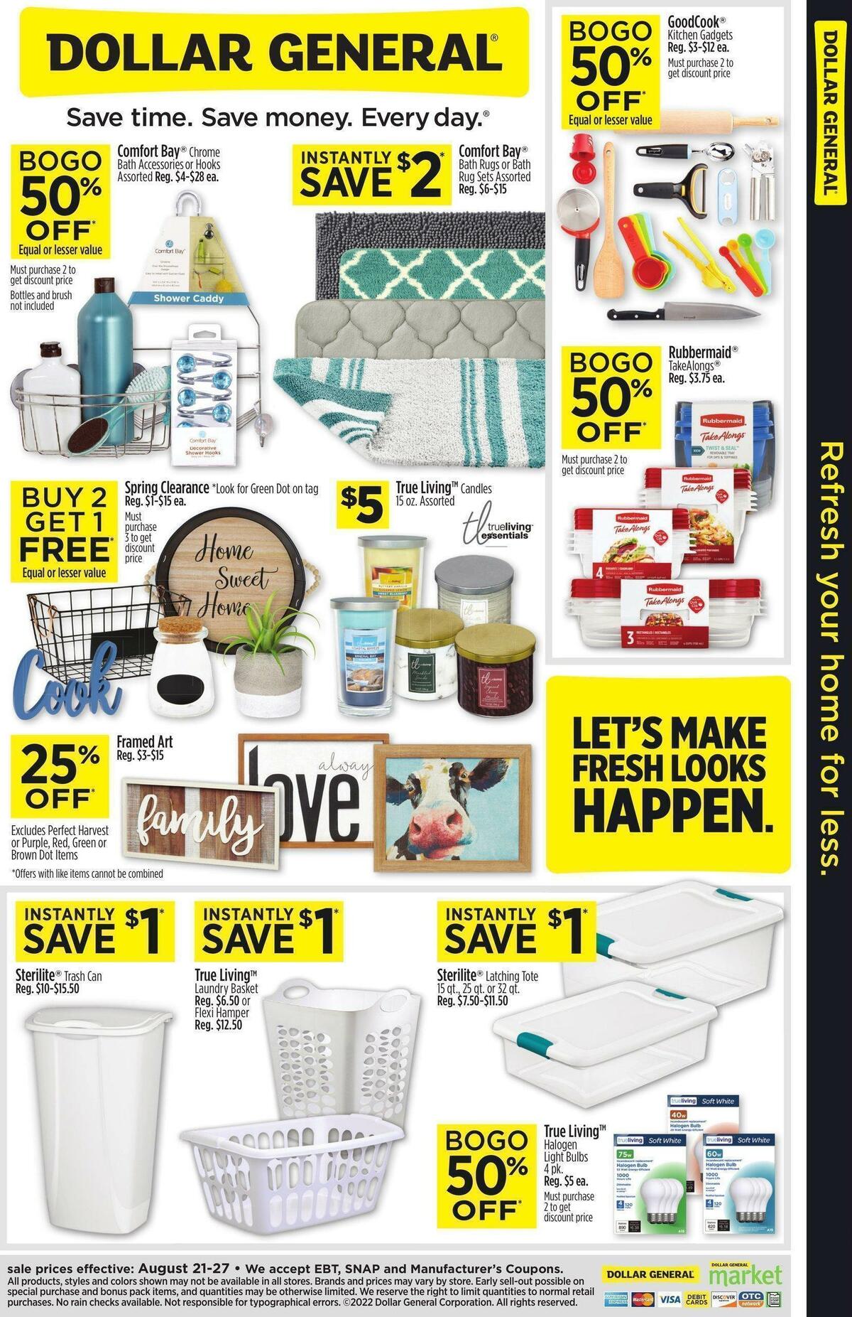 Dollar General Weekly Ad from August 21