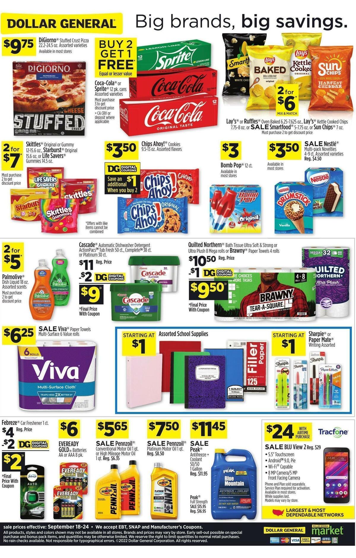 Dollar General Weekly Ad from September 18
